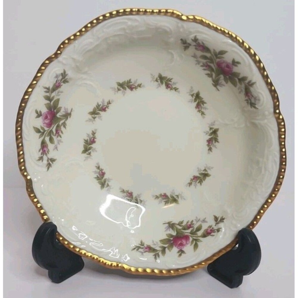 Rosenthal Sanssouci Berry Bowl Vintage Gilt Edge Selb Germany Sauce 5.5" Floral